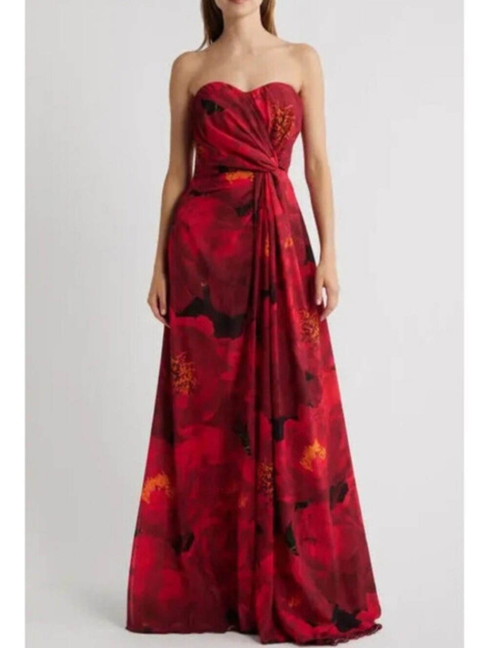 Chiara Boni La Petite Robe Strapless Georgette Gown Dress Size 6 NWT New